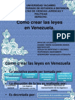 Como Se Crean Las Leyes en Venezuela