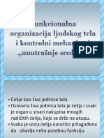 1.funkcionalna Organizacija Ljudskog Tela I Kontrolni Mehanizmi