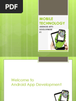 Mobile Technology: Android Apps Development #1