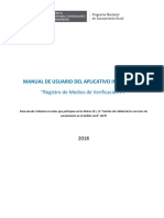 Manual de Usuario Registro de Medios de Verificación GL