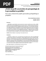 Dialnet ExisteUnPerfilCaracteristicoDePsicopatologiaDeLaPe 4394133 PDF