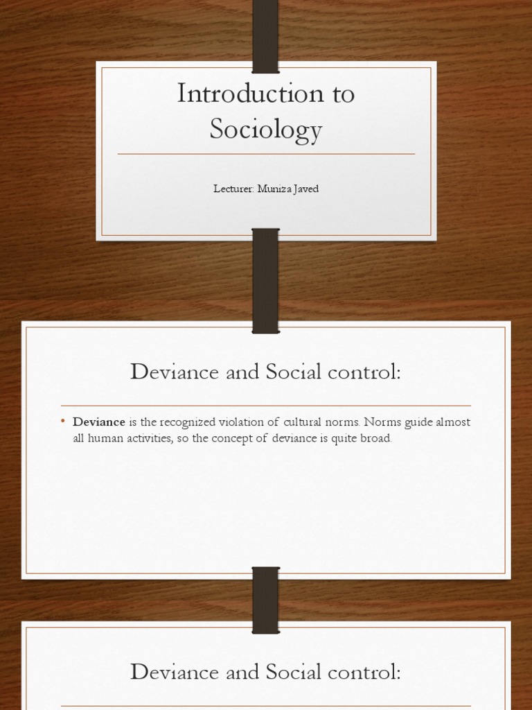 Understanding Deviance and Social Control | PDF | Deviance (Sociology ...