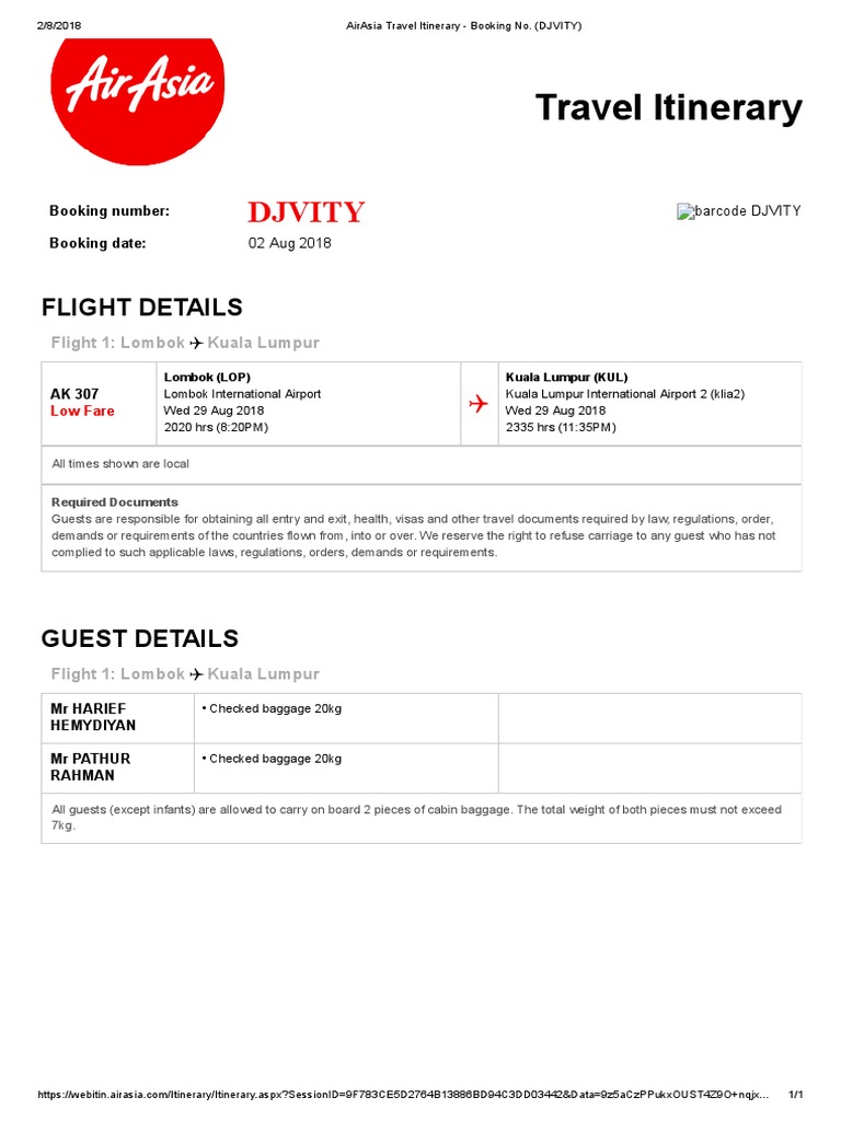airasia check in baggage 20kg 2 pieces