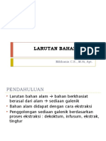 .Larutan Bahan Alam