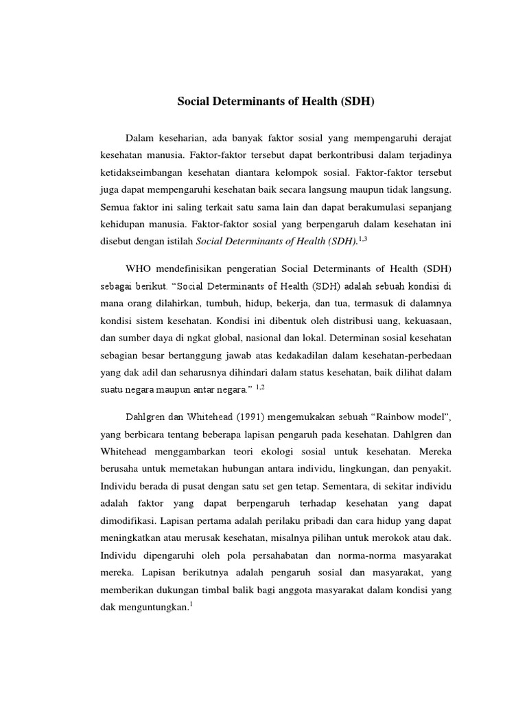 Social Determinants of Health | PDF