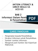 BAB 2 Maklumat Dalam Pembelajaran Dan Penyelidikan