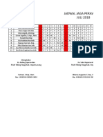 Jadwal Juli 2018