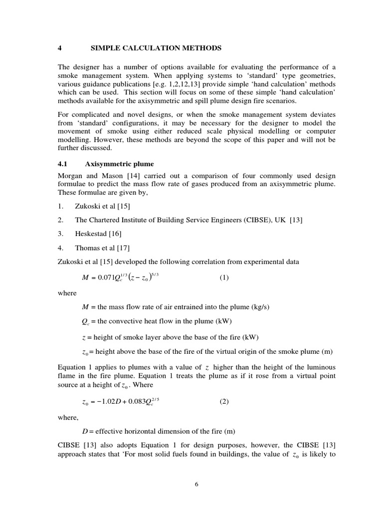 Simple Methods for Smoke Management Calculations | PDF | Science ...