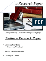 Writing A Research Paper Part 1