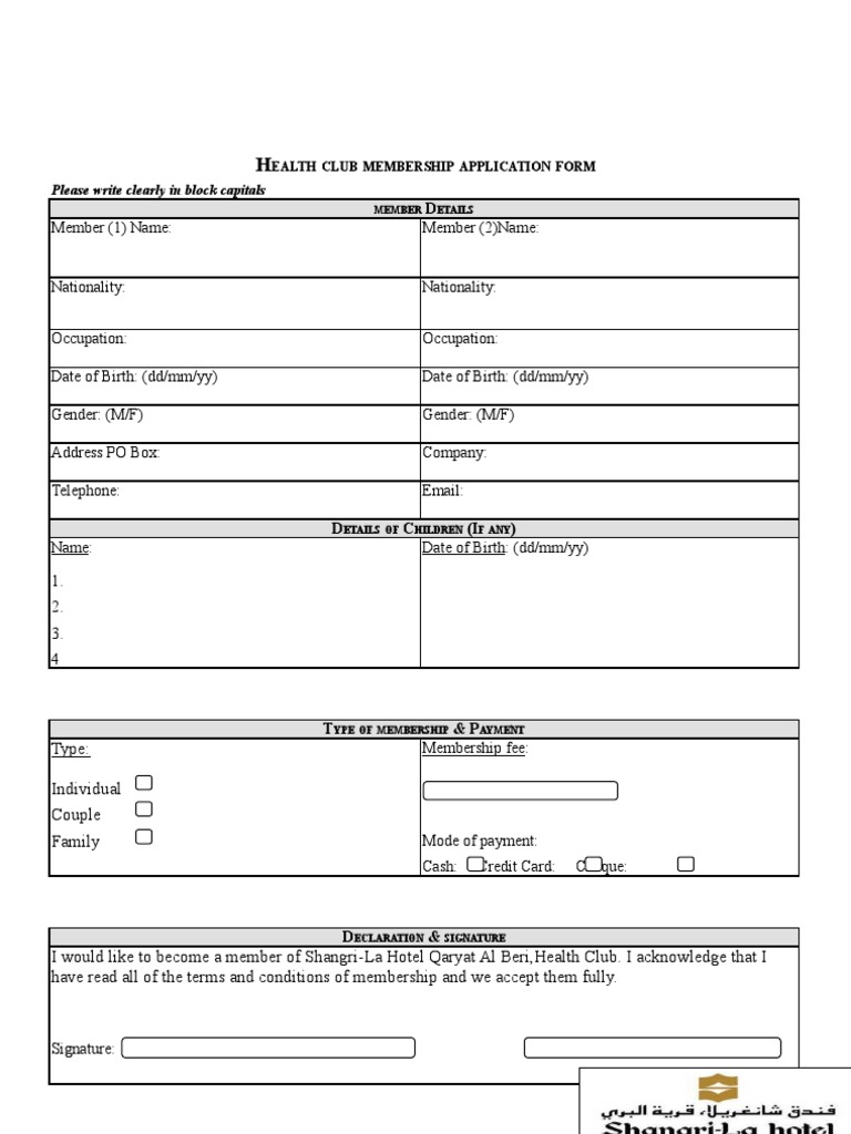 Membership Form | PDF