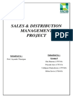 Sales & Distribution Management Project: Submitted By-: Group-9 Submitted To