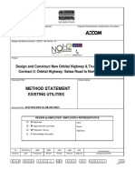 Method Statement: Existing Utilities