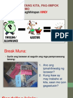 Aralin 16-Pagkalahatang Kita, Pagkonsumo at Pag-Iipon