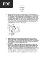 metacognition reflection essay