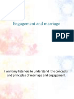 The concepts and principles of engagement and marriage