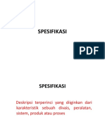 SPESIFIKASI