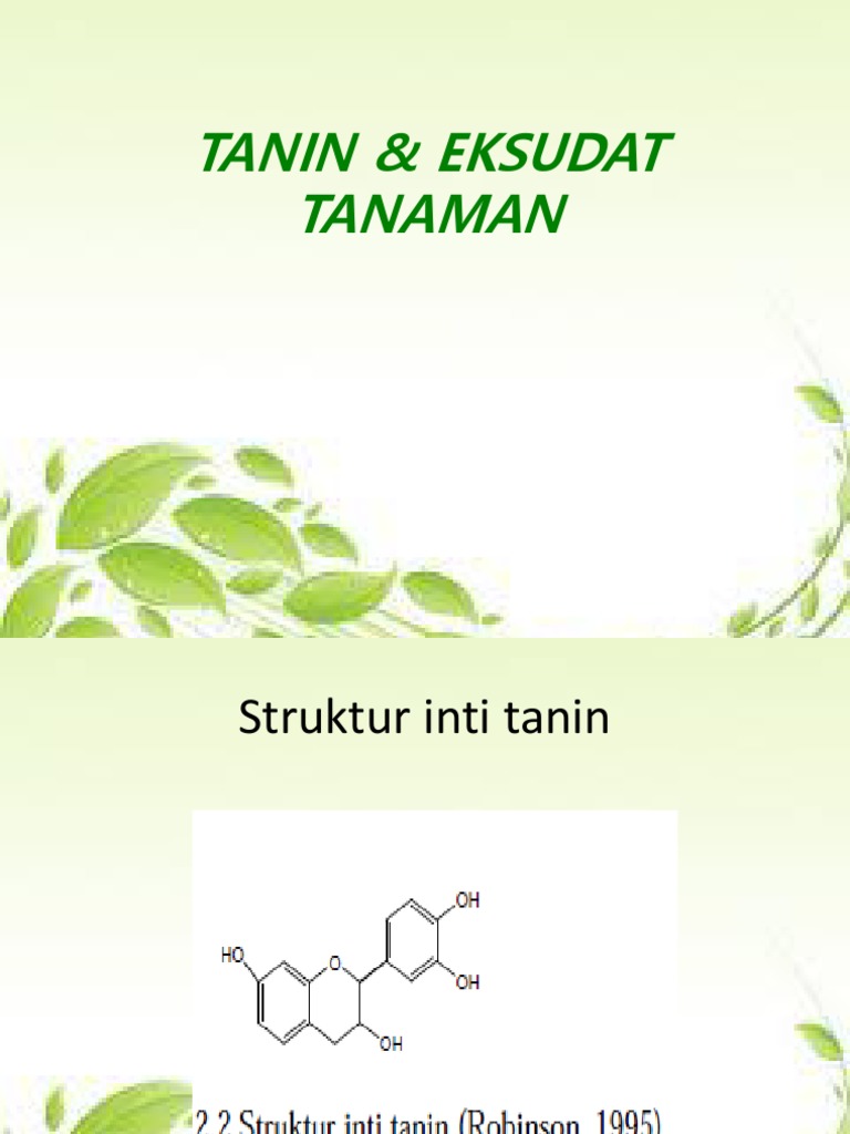 Tanin & Eksudat Tanaman | PDF