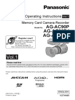 AG-AC90P AG-AC90PJ AG-AC90PX: Operating Instructions