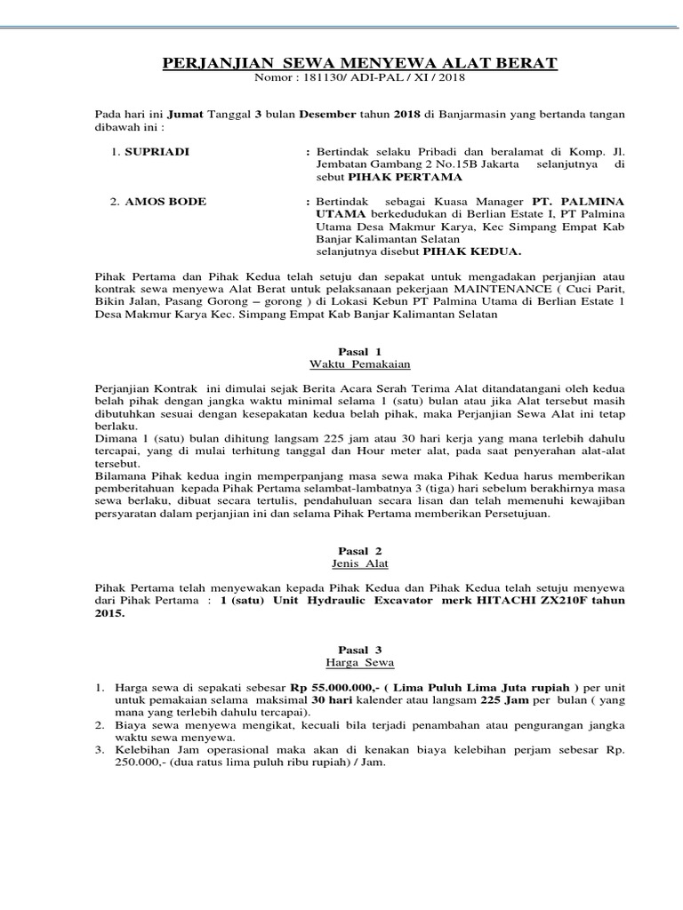 Kontrak 102 Palmina Pdf
