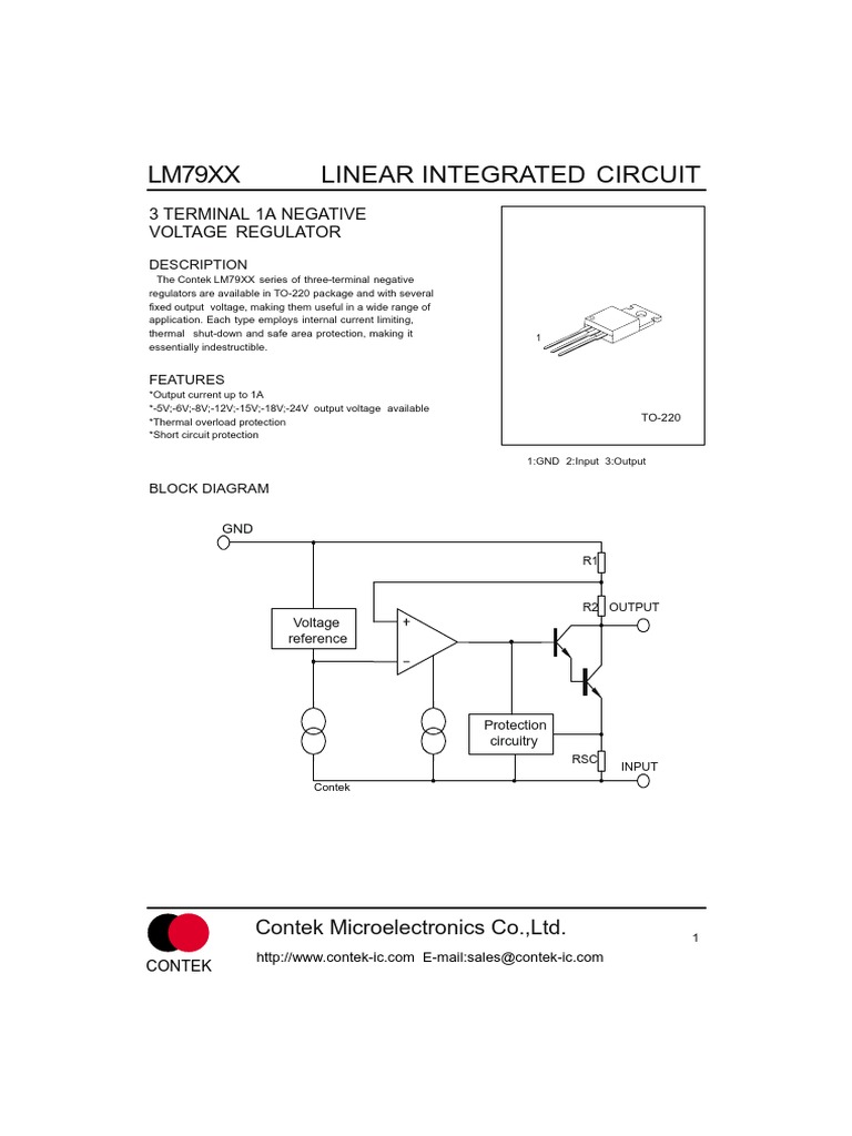 Negative Voltage Regulators Guide | PDF | Electric Power | Electrical ...