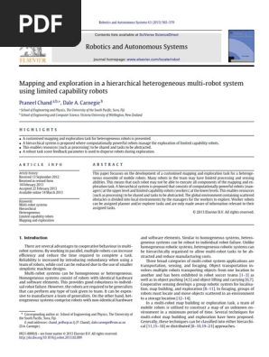 Mapping and Exploration in a Hierarchical Heterogeneous 2013 Robotics and Au 2