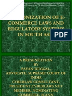 Harmonization of E-Commerce Laws and Regulatory Systems in South Asia