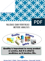 Validasi Dan Verifikasi Metode Analisis