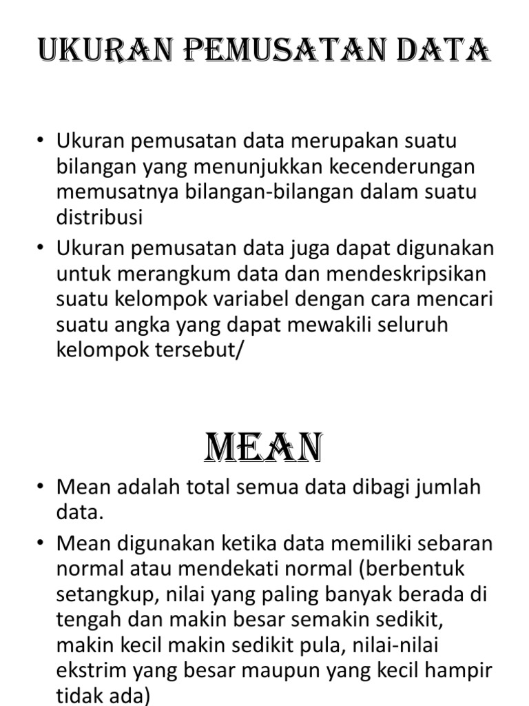 5 Mean, Median, Dan Modus PDF