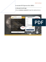 Instruction Manual To Execute DCS Process For ARIIA: Visit ARIIA Website (WWW - Ariia.gov - In) and Login