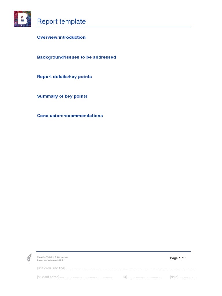 BSBWHS401 Report Template | PDF | Business