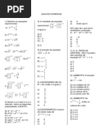 Lista Equacoes Exponenciais