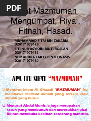 Mazmumah Pdf