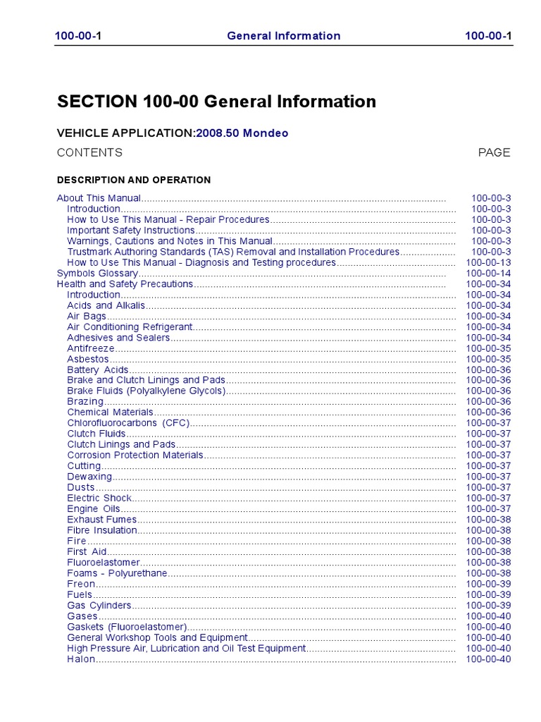 2012 FORD MONDEO MK4 WORKSHOP MANUAL PDF FREE visual data 3
