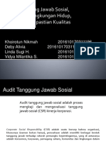 AM - Kelas A - Kel 6 - Audit Tanggung Jawab Sosial, Ekonomi Dan Lingkungan Hidup, Dan Sistem Kepastian Kualitas