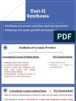 Unit II Synthesis