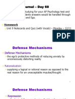 Unit 9 - Day 2 - Defense Mechanisms