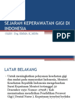 Sejarah Keperawatan Gigi Di Indonesia