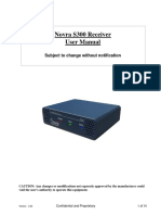 Novra S300 Receiver User Manual: Subject To Change Without Notification