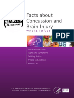 Facts About Concussion and Brain Injury: Where To Get Help