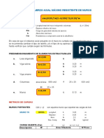 Dimensionamiento de muros portantes y cálculo de esfuerzos axiales máximos