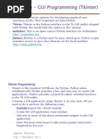 Python Tkinter GUI Cheat Sheet | PDF | Menu (Computing) | Human ...