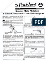 Where Students Make Mistakes Balanced Forces and Action-Reaction Pairs PDF