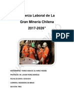 Fuerza Laboral de La Gran Minería Chilena 2017-2026