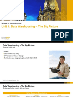 Unit 1: Data Warehousing - The Big Picture: Week 0: Introduction