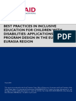 Best Practices in Inclusive Education For Children With Disabilities