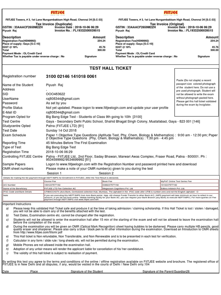 Big Bang Edge Test Details | PDF | Test (Assessment) | Business
