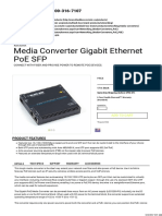 Media Converter Gigabit Ethernet PoE SFP - Black Box