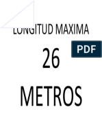 Longitud Maxima 26 Metros