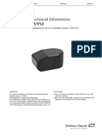 Technical Information CUY52: Calibration Set For Turbidity Sensor CUS52D