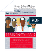 2019 HUCM Residency Fair Participation Invitation Packet